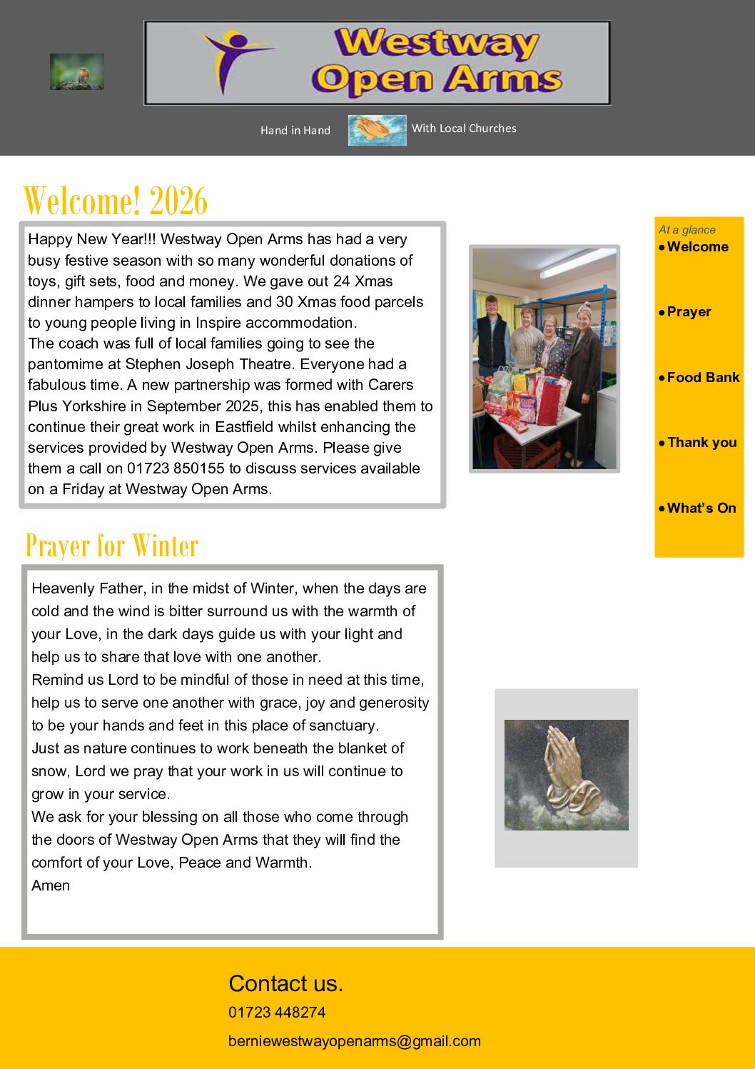 Westway Open Arms Newsletter Winter 2025/26