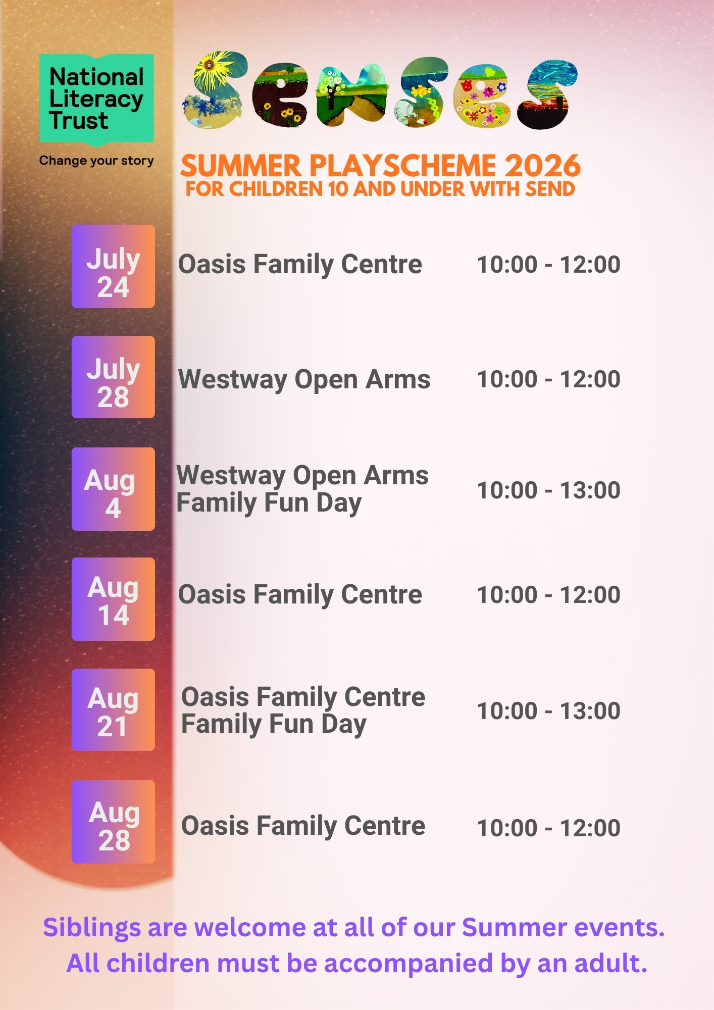 SENSES Summer Dates